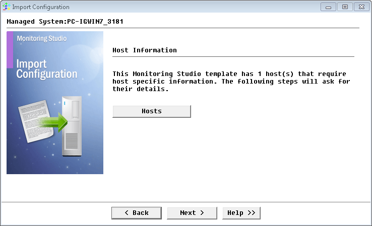 Verifying the host information